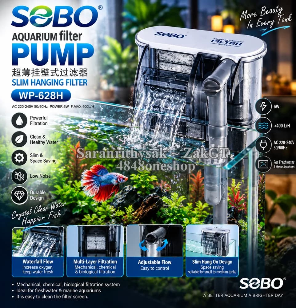 SOBO Hanging Filter WP-628H