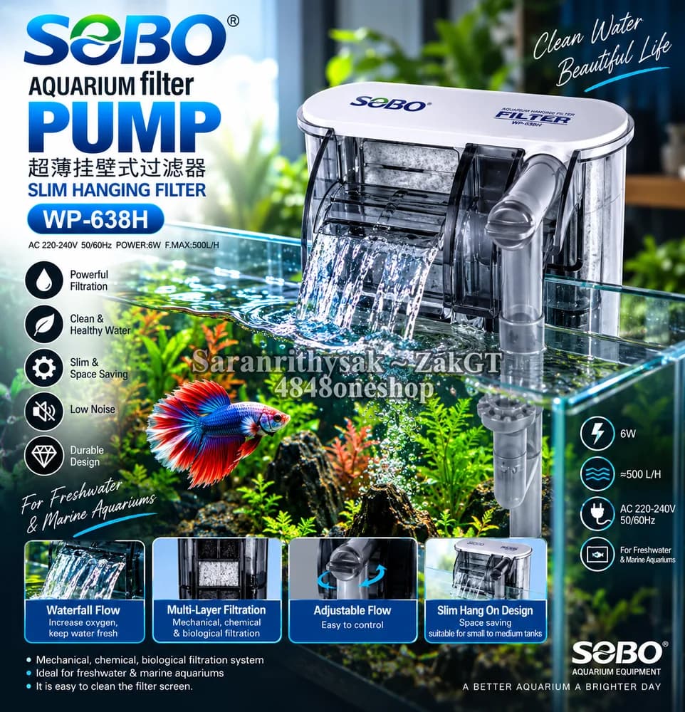 SOBO Hanging Filter WP-638H